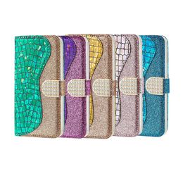For huawei p30 pro Wallet phone case for iphone 11 pro max x xs xr 6 7 8 plus wallet diamond glitter cell phone case cover