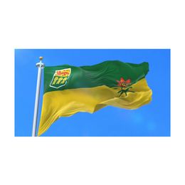 3x5ft Saskatchewan Flag Banner Digital Printed Polyester Hanging Advertising, Outdoor Indoor Usage, Drop shipping, Most Popular Flag