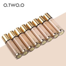 O.TWO.O Full Coverage Makeup Liquid Foundation Concealer Whitening Moisturiser Oil Control Waterproof Liquid Foundation Hot