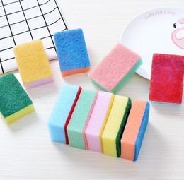 Colourful Nano Clean Dishwashing Sponge Magic Sponge Eraser Kitchen Duster Wipe Home Clean Accessory Microfiber Dish Cleaning Melamine Sponge