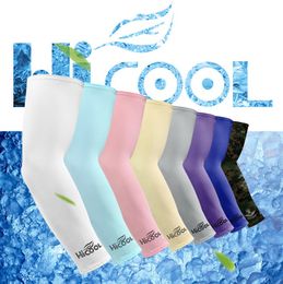 Hot new HICOOL ice silk cuff summer sun protection UV riding sleeve sunscreen ice silk sleeve WCW400