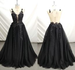 2020 Black Lace Evening Special Occasion Dresses Plus Size Sheer Jewel V Backless Lace Prom Ball Gowns Sweet 16 Dress Formal Gowns