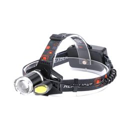 U'King ZQ-X856 XML-T6 2000LM 4 Mode Multifunction Zoomable High Brightness LED Headlamp with 2 Red White COB LEDs