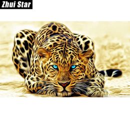 Hot 5d DIY Diamant Malerei "Leopard" Stickerei Voll quadratisch Diamant Kreuzstich Strass Mosaikmalerei Home Decor Geschenk