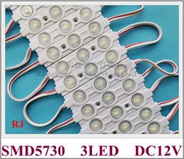 LED module with lens Aluminium PCB PVC injection LED module light lamp DC12V SMD 5730 3 led 1.2W IP65 70mm*15mm high bright