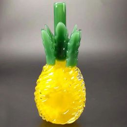 Glass Hand Pipes Wholesale Pineapple Style Smoking Burner Accessories Tobacco Rig 12cm Length