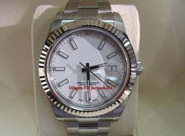 Christmas gift Mens watch 116334  II Steel 41mm White Dial Sticks