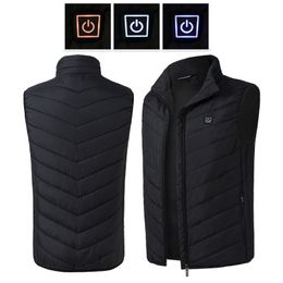 New Technology USB Electric Heated Vest Men&Women Heating Waistcoat Thermal Warm Clothing Feather Hot Sale Winter Heated Jacket