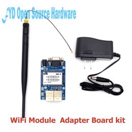 Freeshipping 1set HLK-RM04 RM04 Uart Serial Port to Ethernet WiFi Wireless Module with Adapter Board Development Kit
