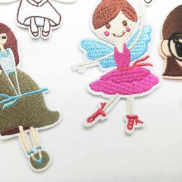 Ballerine Ballerina Ballet Lovely Girl Princess Iron on Embroidered Cloth Clothes Patch For Clothing Girls Boys Wholesale