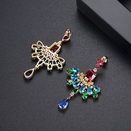 Fashion-e New Styles 2018 Fashion Women Girl Jewellery Water Drop Elegant Multicoloured Earrings Delicate Gorgeous Sumptuous