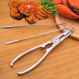 Seafood Cracker Pick Set for Crab Lobster Kitchen Seafood Cooking Tool Useful Home Kitchenware Stainless Steel