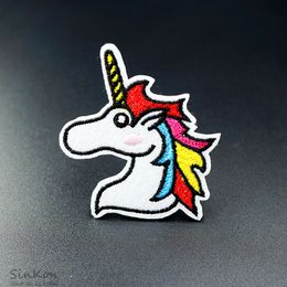 Unicorn (Size:5.4X6.0cm) DIY Badge Patch Embroidered Applique Sewing Clothes Stickers Garment Apparel Accessories Badges