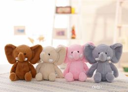2019 new soft elephant plush doll wedding doll Stuffed Animals holiday promotion Plush Animals children's gift toys wholesale