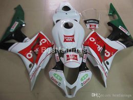 Injection molded fairing kit for Honda CBR600RR 2007 2008 red white black fairings set CBR600RR 07 08 LL25