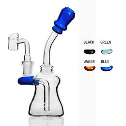 Hookah Dab Rig Water Glass Pipe 14mm Joint Glass Banger for Dabs Smoking Heady Mini Bong Bubblers Recycler Oil Rigs