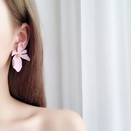 Wholesale-stud earrings Korean holiday personality exaggerated three-dimensional flower petals Bohemia earrings jewelry model no. NE887