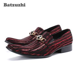 Batzuzhi Personality Men Shoes Japanese Type Fashion Formal Leather Dress Shoes Men zapatos de hombre Party Footwear, Pluz Size