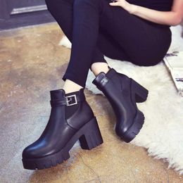 hot sale new autumn winter women boots suede female side zipper martin boots vintage fashion ankle boots free