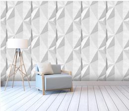 Three-dimensional pattern abstract 3d background wall modern wallpaper for living room