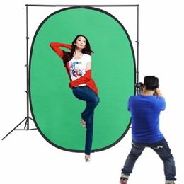 Freeshipping 59"x82.6" collapsible reflector Green/Blue Popup Backdrop Reversible Collapsible Studio Screen Cloth Background Oval Reflector