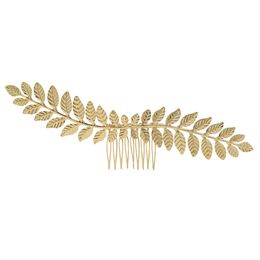 greek accessories Canada - Greece Gold Alloy Leaf Hair Comb Wedding Girls Party Hair Accessories Greek Hairpins Hair Clip Headpiece Jewelry