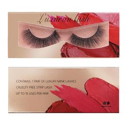 Wholesale Mink Lashes 1 Pair 3D Mink Hair False Eyelashes Cruelty Free Lashes Handmade Reusable Natural Eyelashes Popular Fake Lashes Makeup