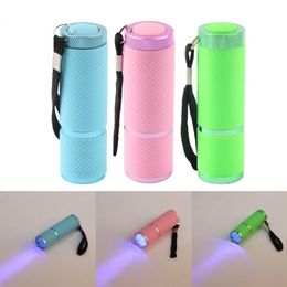 Mini LED Flashlight Lamp UV Light Nail Dryer Portable for Nail Gel 15s Fast Dry Nail Polish Curing Lamp