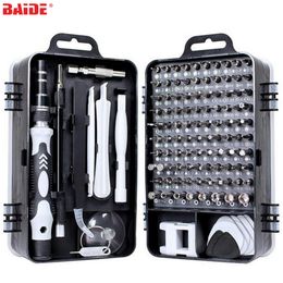 115 in 1 Screwdriver Set With Mini Screwdriver Bit Plastic Case Precision Screwdrivers Kit for iPhone Huawei Tablet iPad Tools Set 20set