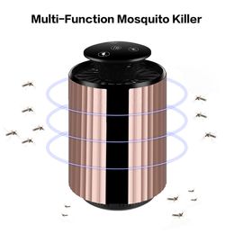 -BRELONG 365 nano inteligente USB mosquito killer unidad de circulación de aire ratón sin radiación repelente de mosquitos silencioso noche luz rosa