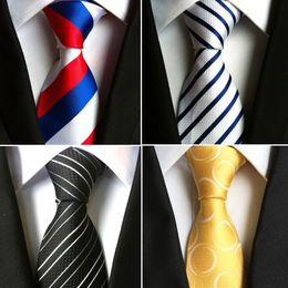 Men's neck tie Stripe necktie 80 Color 146*8cm Occupational shirt NeckTie for Father's Day business tie Christmas Gift