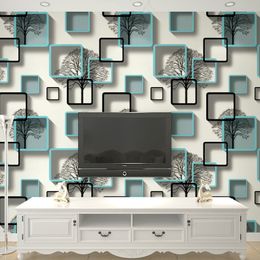 PVC Wallpapers Rolls Textured Black White Wallpapers Geometric Metallic Vinyl Wall Paper Home Decor Living Room