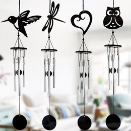 Creative Wind Bell Net Red Modern Metal Hummingbird Wind Chimes Fresh Music Hanging Ornaments Home Decoration Metal Wind Chimes