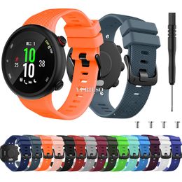 Silicone Band Original for Garmin Forerunner 45 45s Smart Watchband Strap Sport Replacement Wristband Colourful Bracelet strap Anti-scratch