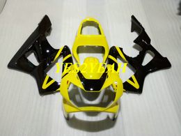 Injection Fairing body kit for Honda CBR900RR 929 00 01 CBR 900RR CBR 900 RR 2000 2001 Yellow black Fairings Bodyowrk+Gifts HZ56