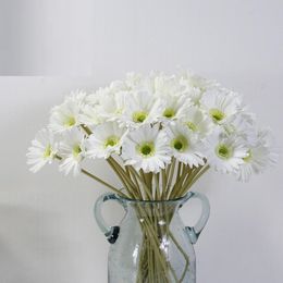 PU chrysanthemum Real touch artificial Daisy for wedding decorations artificial flowers PU Artitificial Gerbera vase not Include