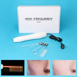 US Stock High Frequency Facial Beauty Machines Skin Rejuvenation Spot Removal Wrinkles Firming 4 Electrodes Glass Tubes Face Body Hair Care