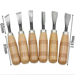 Freeshipping 6Pcs Woodcut Knife Wood Carving Chisel Set Chip Detail Carving Chisels Kit Rust-Proof Wood Carpenter Hand Tools