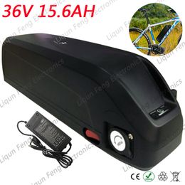 US EU No Tax 36V 500W Electric Bike Battery 36V 15Ah Lithium ion battery with USB 15A BMS 42V 2A Charger.