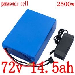 72v lithium battery pack 72V 15AH ion electric bicycle use panasonic cell 2000W scooter