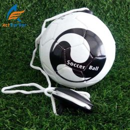 Football BALL beginner Training Soccer Ball Practice Belt Training Equipment Kick Standard Official profession Balls size 2