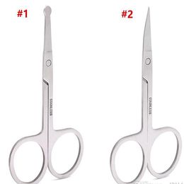 Protable Makeup Scissors eyebrow scissors nose hair scissor Eyelash scissors round head tip Eyelashes Curler Tweezer