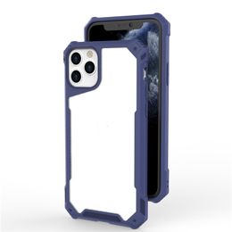For iPhone XR X XS 11 Pro Max 7 8 Plus Rugged Shockproof Clear Hard PC Soft TPU Phone Case
