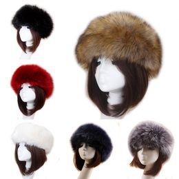 Mode unisex männer falsche pelzigen winter solide weichem plüsch ohrschützer