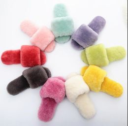 Hot sell Classic design AUS LOGOUG Girl Women goat skin sheepskin Warm slippers Women snow boots keep warm Slipper shoes