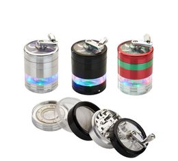 NEW 63mm four-layer hand-operated window metal smoke grinder