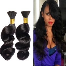 Brazilian Loose Wave Bulk Braiding Hair No Weft Bulks Hair Extensions