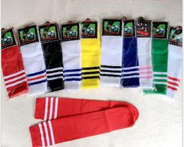 Children without solid color stripes boys and girls students school games class team group activities long tube football socks