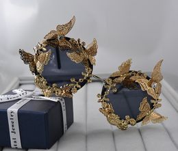 Fashion Baroque Embossed Flowers Butterfly Sunglasses Women Personalised Retro Round Sun Glasses Luxury handmade Eyewear
