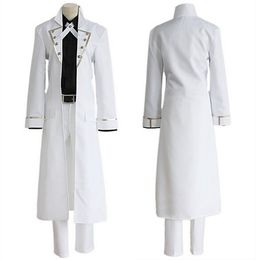 K RETURN OF KINGS Isana Yashiro Cosplay White Coat+Pants+Tie+Waist Belt Halloween Costumes